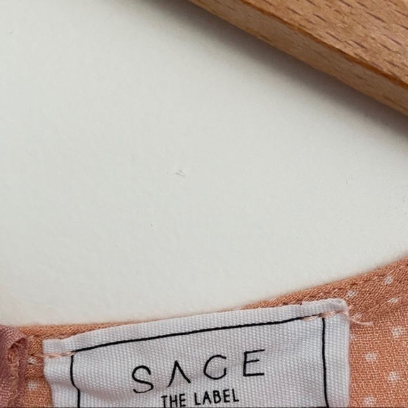 Sage Sunday‎ Beach Club dress blush polka dot L - Picture 4 of 11